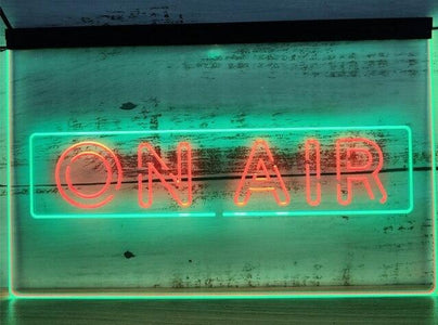 On Air Recording Studio Two Tone Illuminated Sign