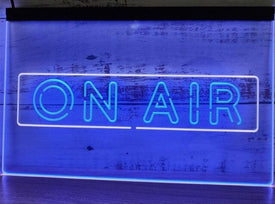On Air Recording Studio Two Tone Illuminated Sign