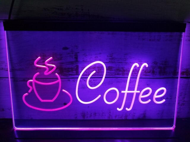 Coffee Shop Two Tone Illuminated Sign
