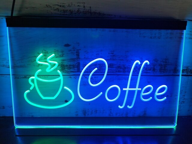 Coffee Shop Two Tone Illuminated Sign