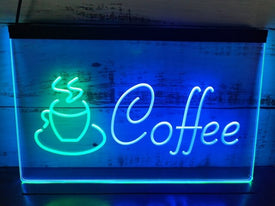 Coffee Shop Two Tone Illuminated Sign