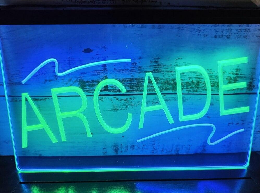 Arcade Two Tone Illuminated Sign