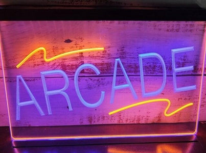 Arcade Two Tone Illuminated Sign
