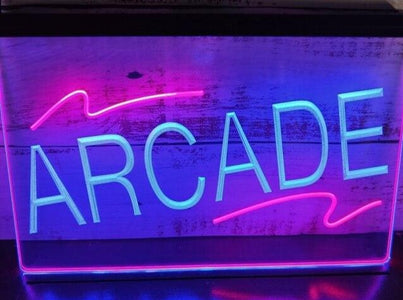 Arcade Two Tone Illuminated Sign