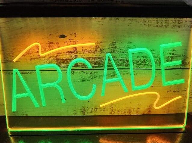 Arcade Two Tone Illuminated Sign