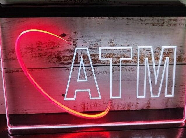 ATM Two Tone Illuminated Sign