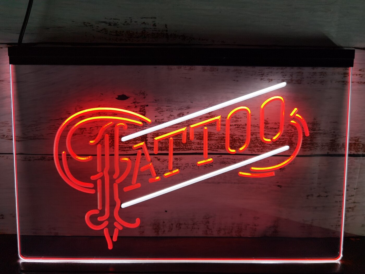 Tattoo Two Tone Illuminated Sign