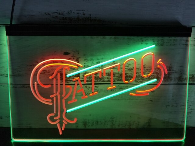 Tattoo Two Tone Illuminated Sign