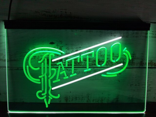 Tattoo Two Tone Illuminated Sign