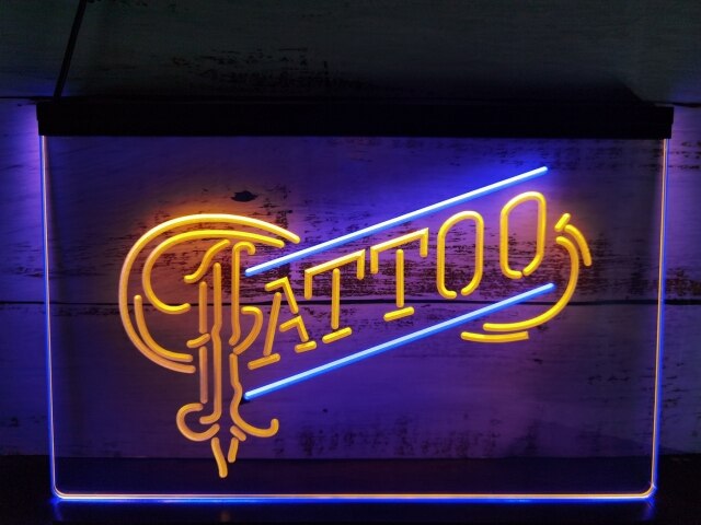 Tattoo Two Tone Illuminated Sign
