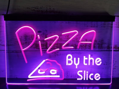 Pizza by The Slice Two Tone Illuminated Sign