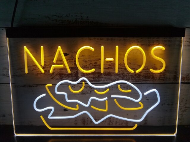 Nachos Two Tone Illuminated Sign