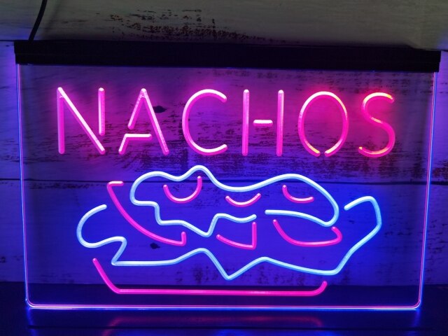 Nachos Two Tone Illuminated LED Neon Sign – Dope Neons