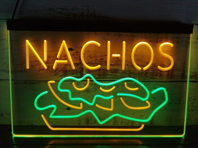 Nachos Two Tone Illuminated Sign
