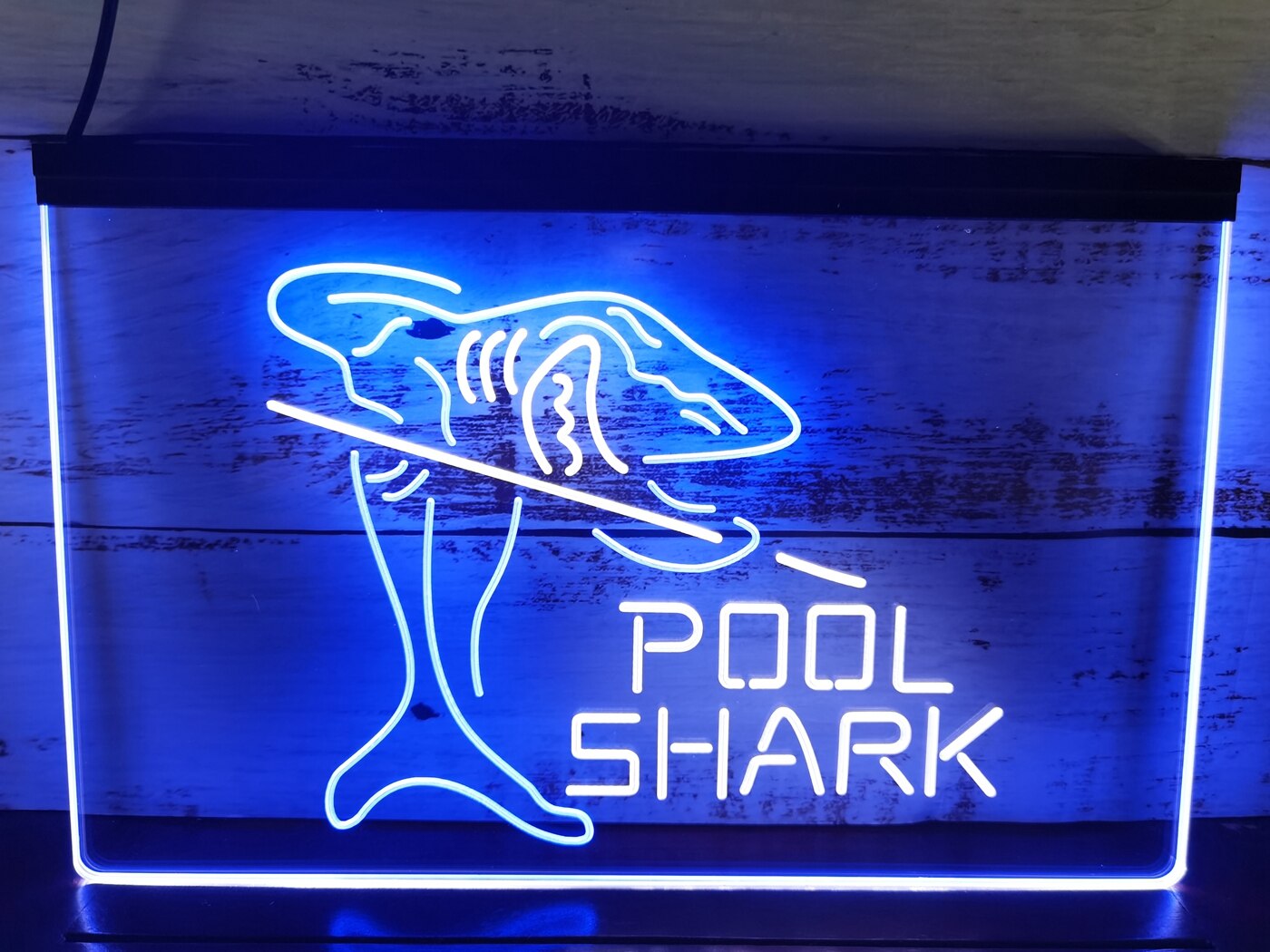 Pool Shark Two Tone Illuminated Sign