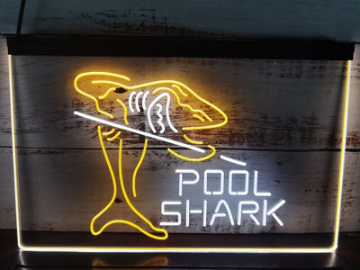 Pool Shark Two Tone Illuminated Sign