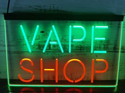 Vape Shop Two Tone Illuminated Sign