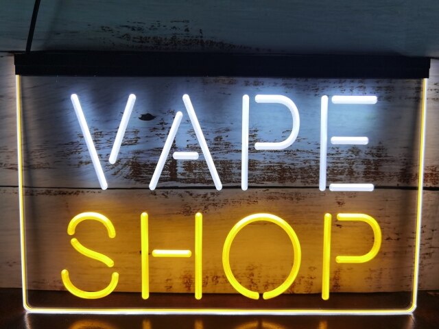 Vape Shop Two Tone Illuminated Sign