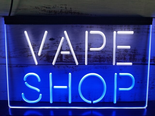 Vape Shop Two Tone Illuminated Sign
