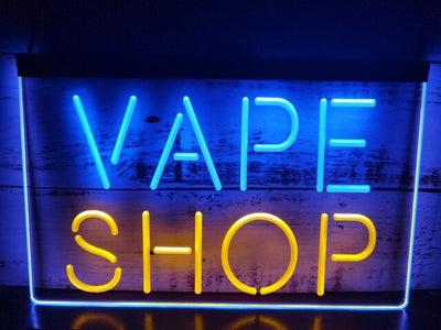 Vape Shop Two Tone Illuminated Sign