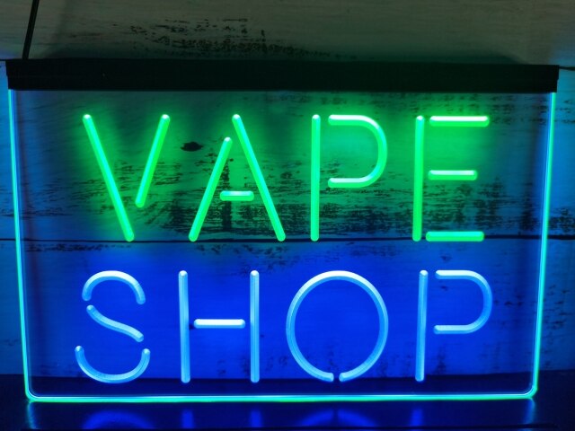 Vape Shop Two Tone Illuminated LED Neon Sign Dope Neons Vape Shop Two Tone Illuminated LED Neon Sign Dope Neons