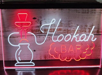 Hookah Bar Two Tone Illuminated Sign