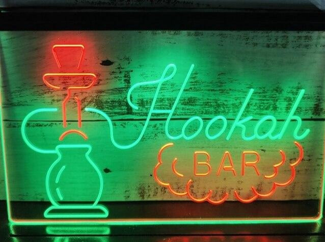 Hookah Bar Two Tone Illuminated Sign
