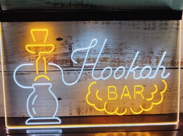 Hookah Bar Two Tone Illuminated Sign