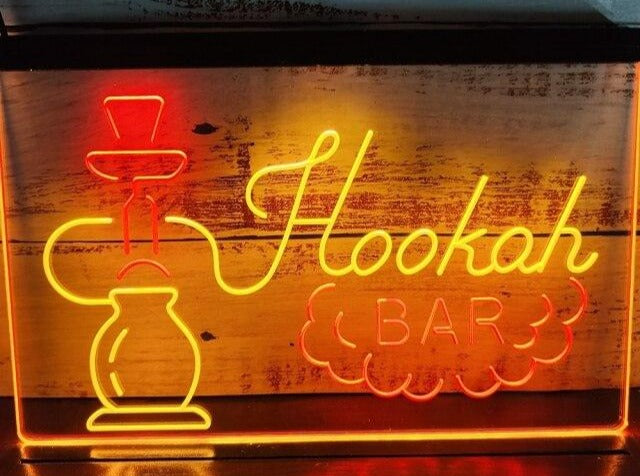 Hookah Bar Two Tone Illuminated Sign