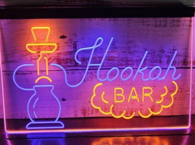 Hookah Bar Two Tone Illuminated Sign