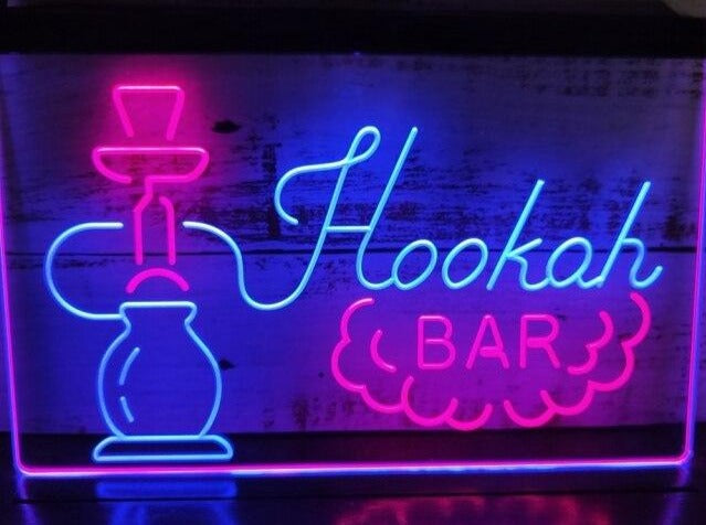 Hookah Bar Two Tone Illuminated Sign