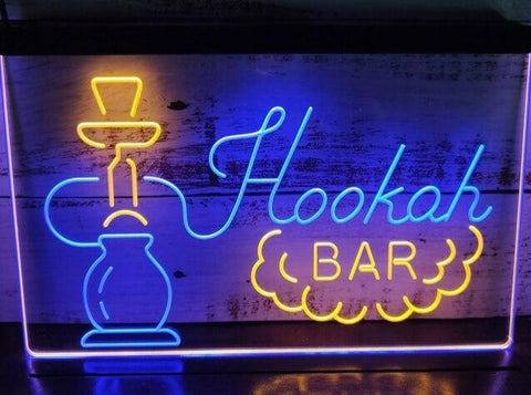 Image of Hookah Bar Two Tone Illuminated Sign