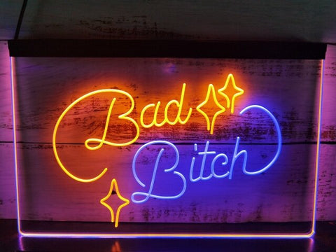 Image of Bad Bitch Two Tone Illuminated Sign