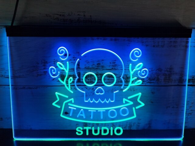 Personalised Tattoo Studio Sign / Tattoo Sign / Decor / Man Cave / Business  Sign - Etsy