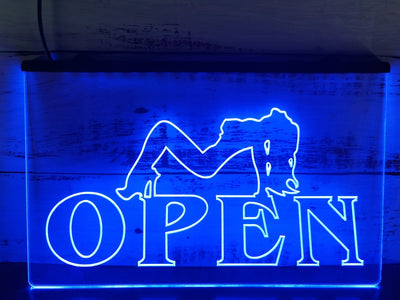 Strippers Open Illuminated Sign