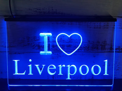 I Love Liverpool Illuminated Sign