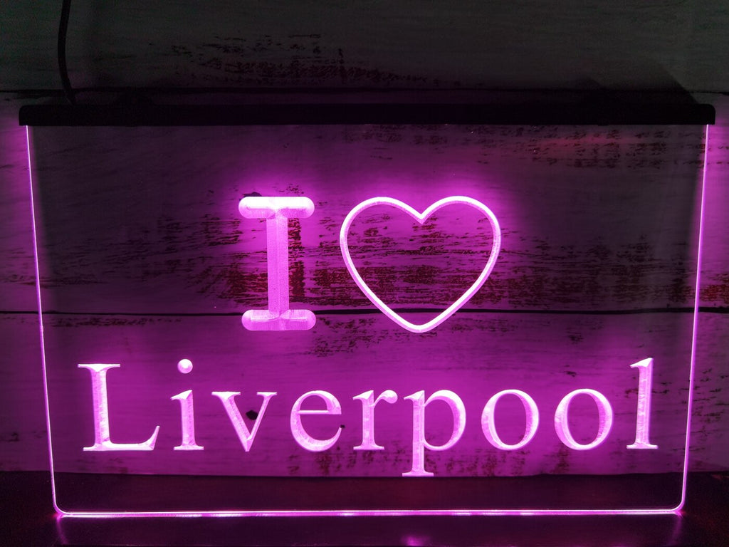 I Love Liverpool Illuminated LED Neon Sign – Dope Neons