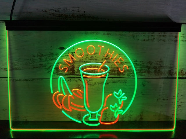 Smoothies Fruit Drink Two Tone Illuminated Sign