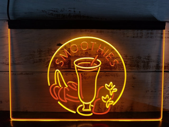 Smoothies Fruit Drink Two Tone Illuminated Sign