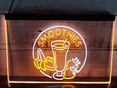 Smoothies Fruit Drink Two Tone Illuminated Sign