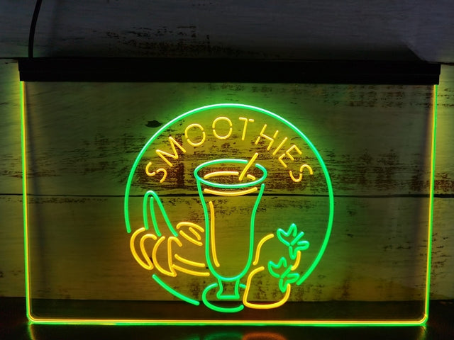 Smoothies Fruit Drink Two Tone Illuminated Sign