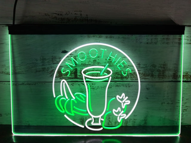 Smoothies Fruit Drink Two Tone Illuminated Sign