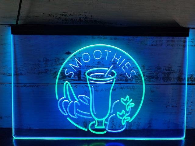 Smoothies Fruit Drink Two Tone Illuminated Sign
