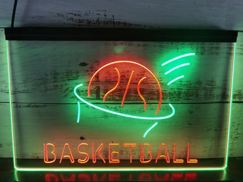 Image of Basketball Two Tone Illuminated Sign
