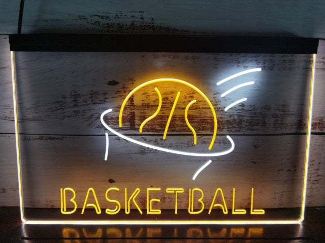Basketball Two Tone Illuminated Sign