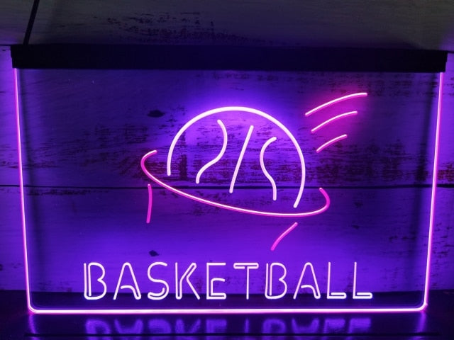 Basketball Two Tone Illuminated Sign