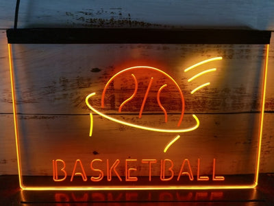 Basketball Two Tone Illuminated Sign
