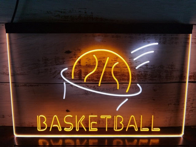 Basketball Two Tone Illuminated Sign