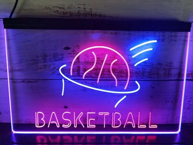 Basketball Two Tone Illuminated Sign