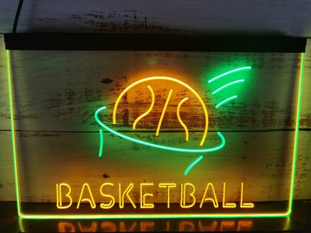Basketball Two Tone Illuminated Sign